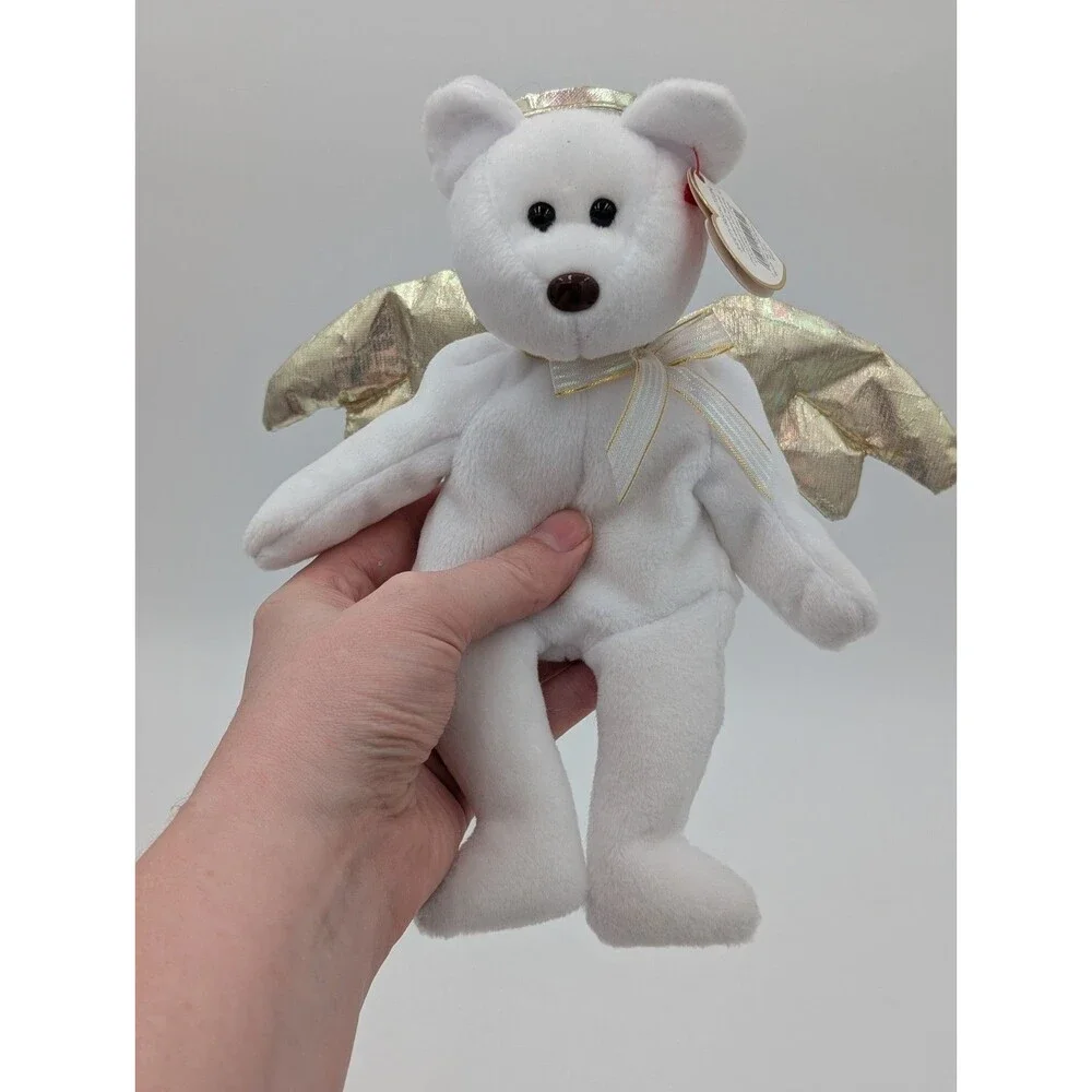Ty Beanie Babies Halo II 2000 Angel Bear W/ Wings & Halo With Tag Plush Doll Toy